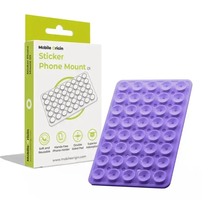 Mobile Origin Sticker Phone Mount O1, purple