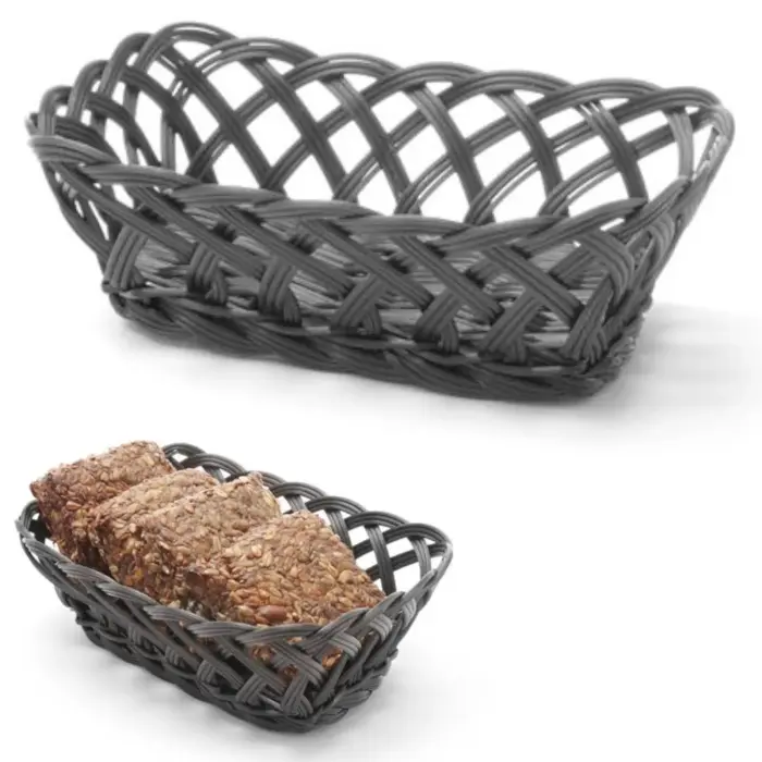 Woven Rectangular Fruit and Vegetable Basket - Hendi 426241 225 x 150 x 65 mm