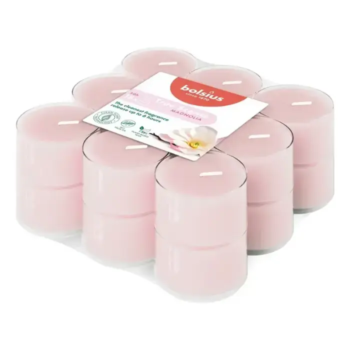 Bolsius True Scents magnolijos arbatinės žvakės, 18 vnt.