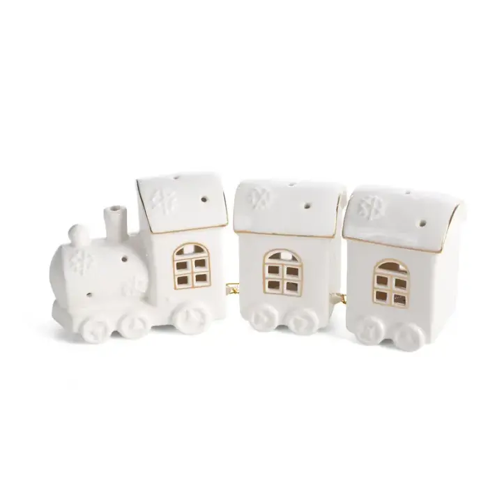 Eurofirany Jõulude LED keraamiline figuur 27x6x10 cm, valge