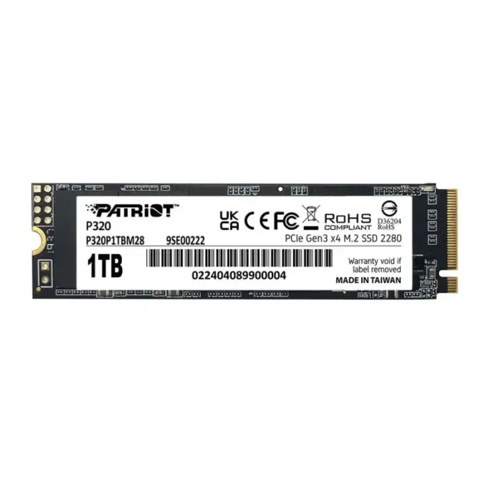 Patriot Viper P320 M.2 PCIe NVMe 1TB cietvielu diskdzinis