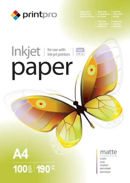 COLORWAY fotopopierius/ matte 190g/m2, A4/ 100 kusů