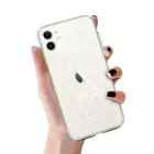 Crystal Glitter dėklas iPhone 11 Sidabrinis — Nuotrauka 1