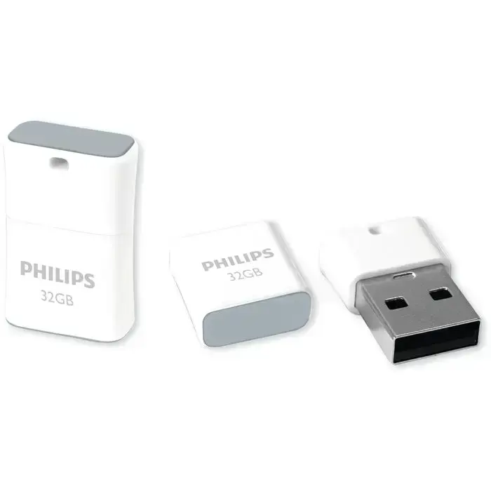 Philips USB 2.0 „Pico Edition“ atmintinė 32GB – pilka