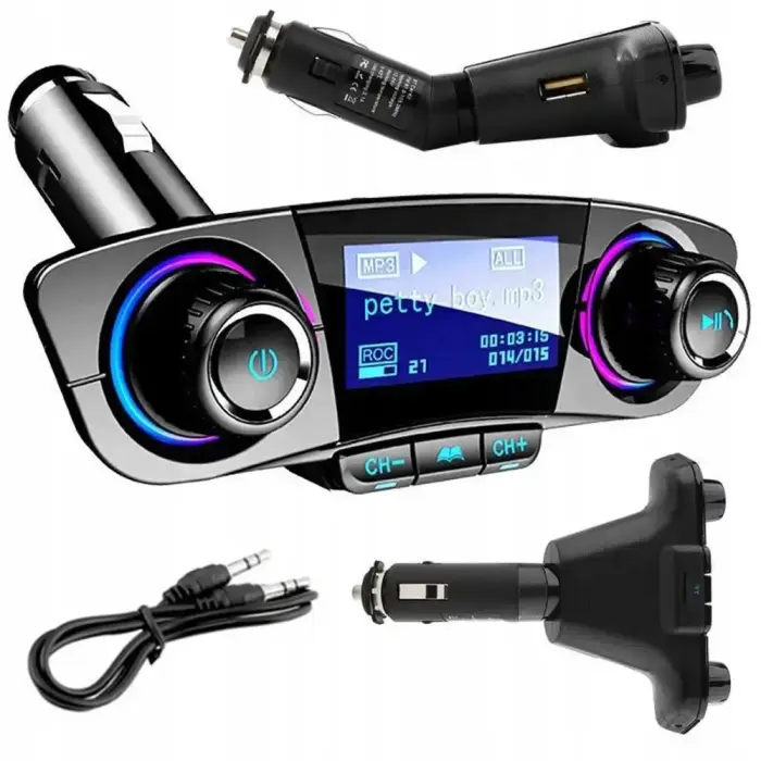 Goodbuy UFO автомобильный FM-трансмиттер 2.1A – Bluetooth 5.0 – Чёрный