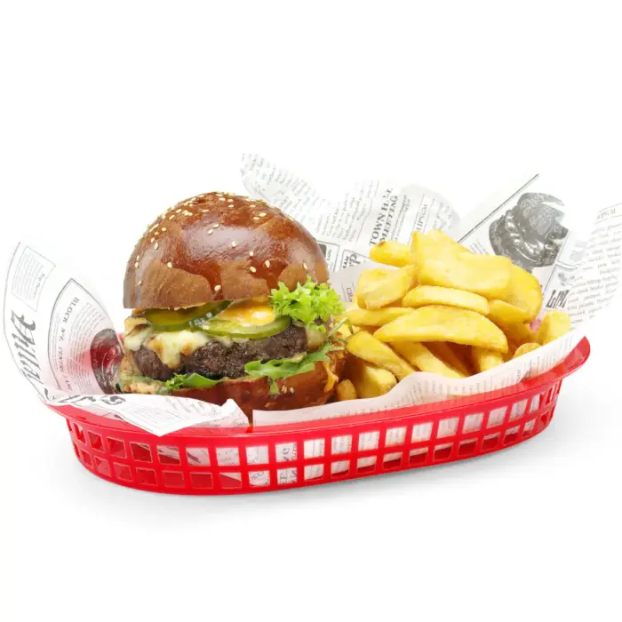 Oval bread basket red 6 pcs. - Hendi 426319 Photo