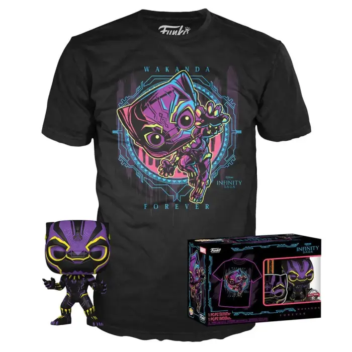 Funko POP & Tee figuuri komplekt Marvel Wakanda Forever Black Panther Exclusive