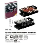 Square Magnetic Chess Draughts Backgammon — Photo 2
