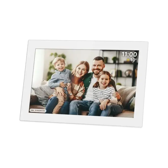 Kruger&Matz FRAMEO KM1100W Wi-Fi 10.1" digitaalne pildiraam; valge