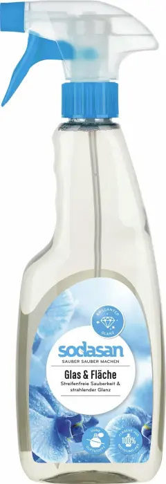 Sodasan Bio stikla un virsmu tīrītājs-sprejs, 500ml