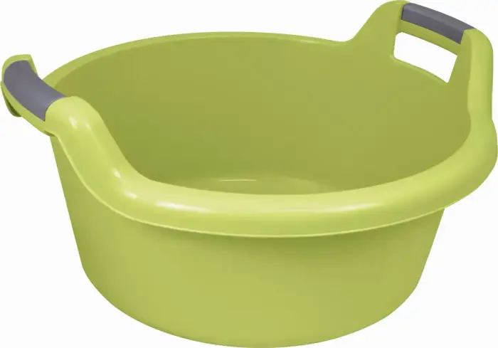 Bowl with handles round 27L green Photo