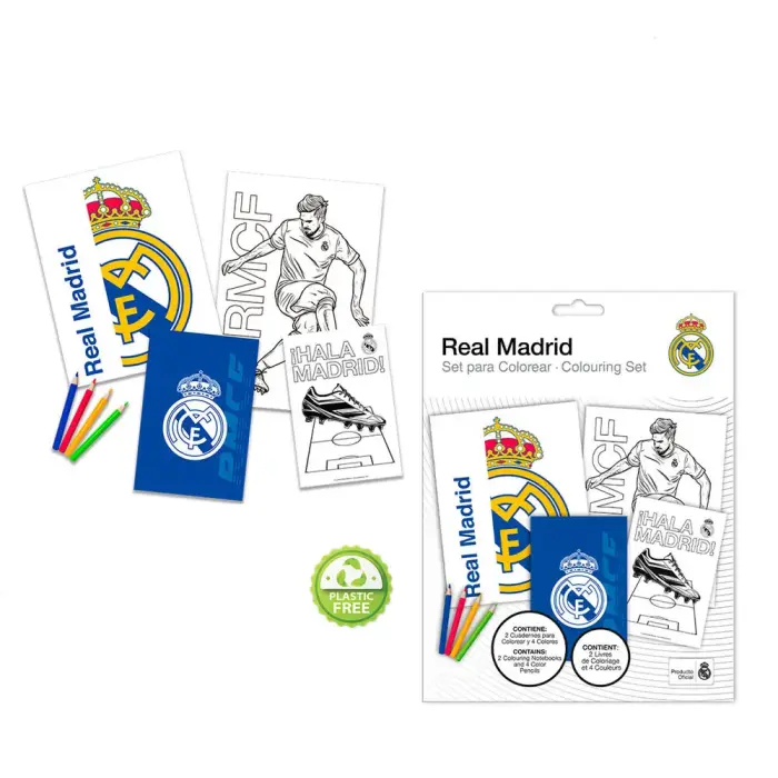 Real Madrid värvimiskomplekt märkmikuga