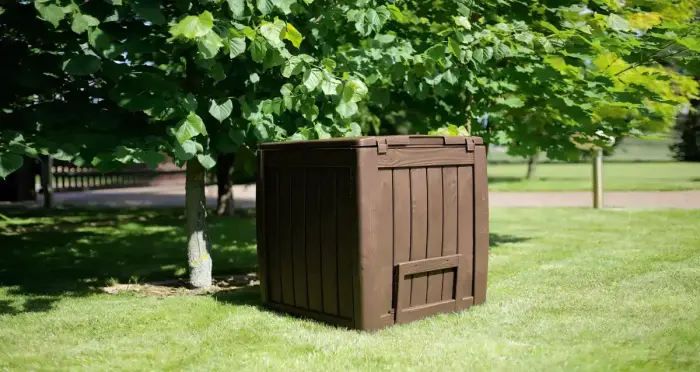 Deco Composter With Base 340L brown Photo