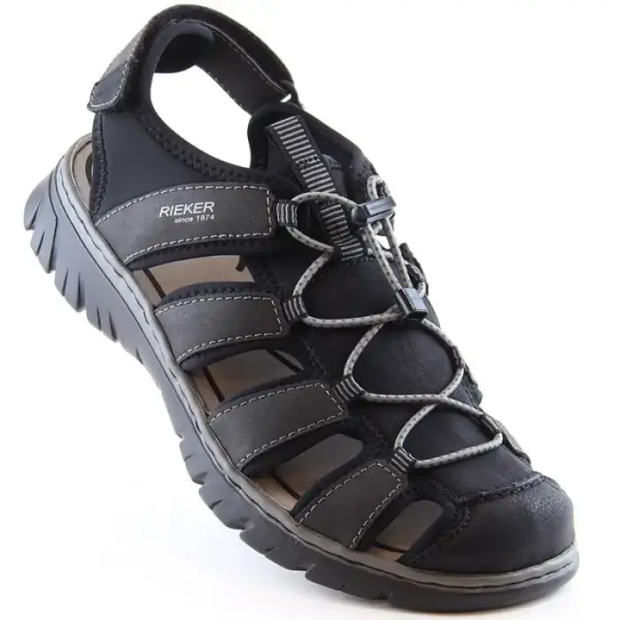 Rieker closed-toe sandales M 26770-00 RKR584 - Buty: 41