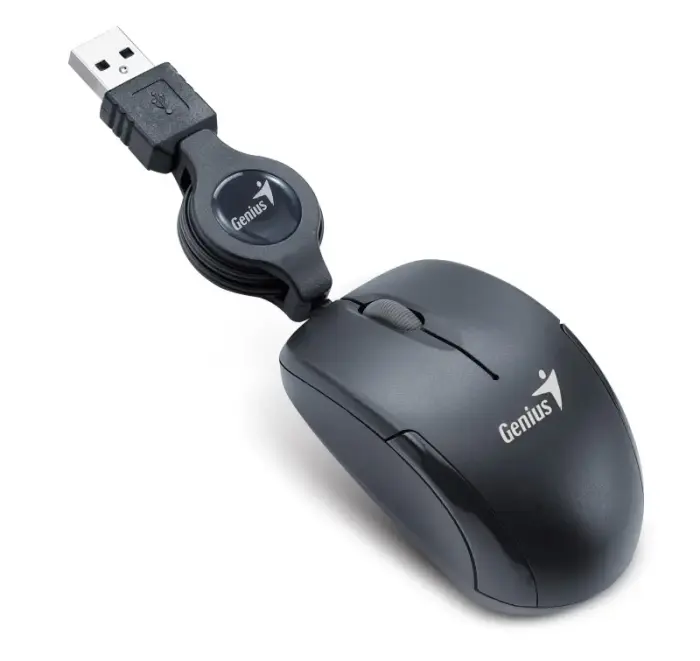 GENIUS Micro Traveler V2/ drátová/ 1200 dpi/ USB/ must