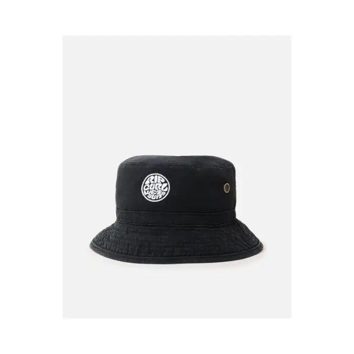 RIP CURL Wetty Icon Bucket Hat Black - Size: S/M