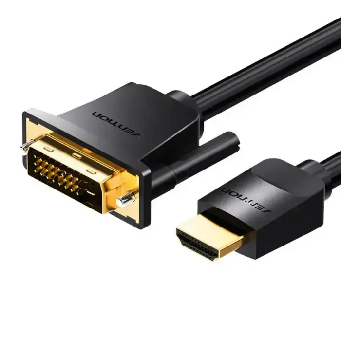 Vention ABFBI HDMI to DVI (24+1) Cable 3m, 4K 60Hz/ 1080P 60Hz (Black)