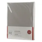 Microfiber Fitted Sheet 180x200 cm, Silver — Photo 2