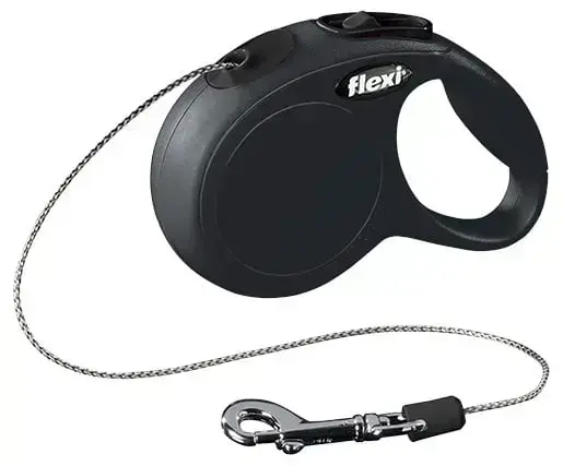 FLEXI Classic Cord Leash XS 3m – Black XS