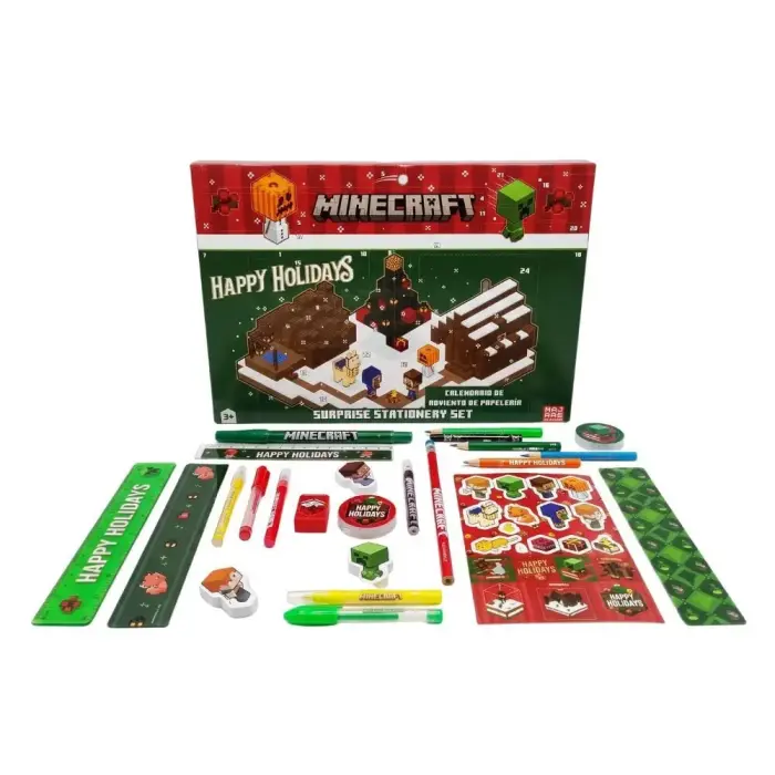 Minecraft advent calendar stationary