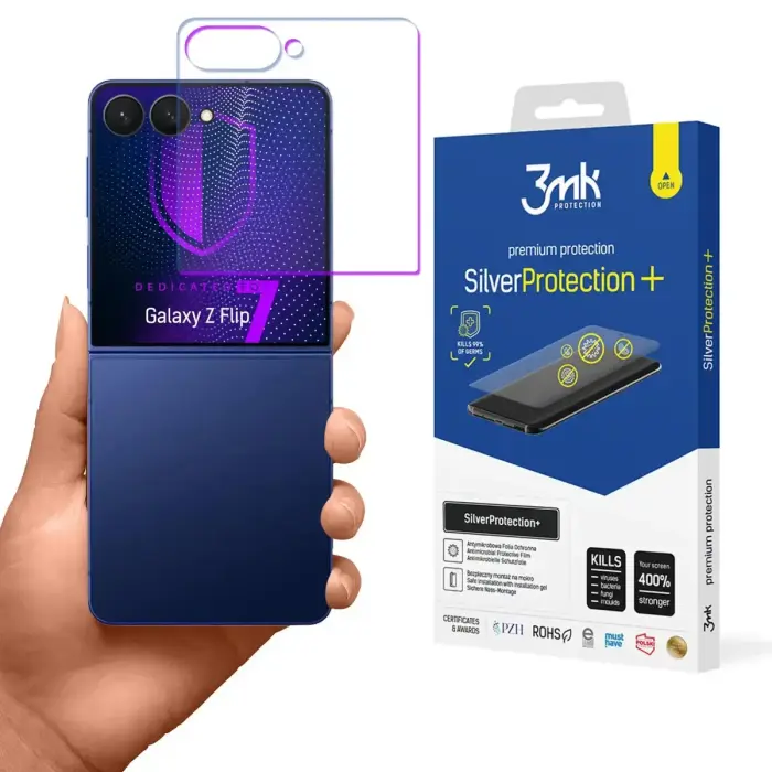3mk SilverProtect+ Antimikrobiāla aizsargplēve Samsung Galaxy Z Flip7