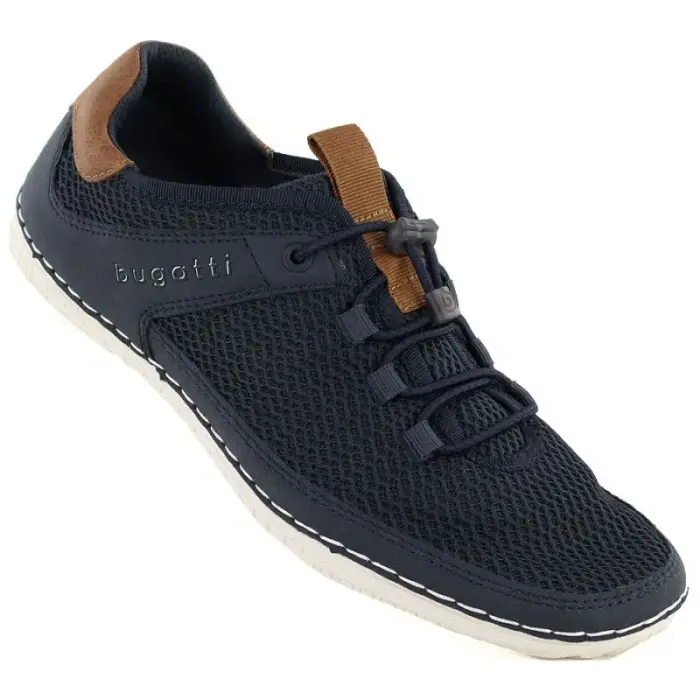 Men's Navy Blue Slip-On sneakers Bugatti 325-AFF12-6900-4100 - Buty: 43