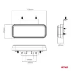 Marker outline LED light AMiO OM-02-O rectangular, orange — Foto 6