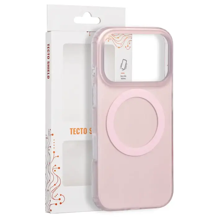 Tecto Shield Mistiq Mag vāks iPhone 17 Pro 6,3" / 18 Pro 6,3" rozā