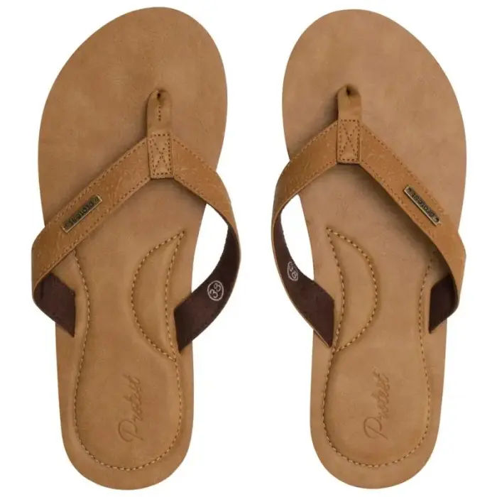 Women’s PROTEST Cowsby brown flip-flops 39