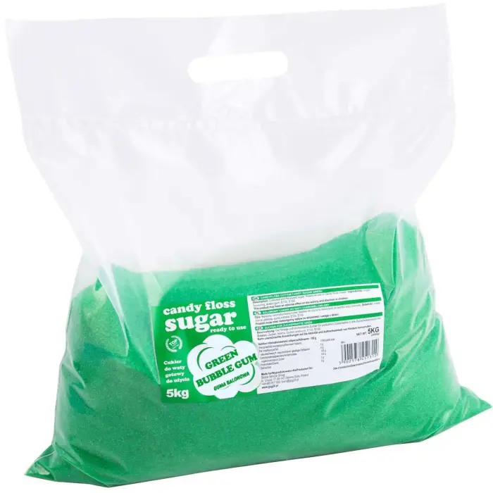 Roheline närimiskummi maitsega suhkur suhkruvatiks 5kg
