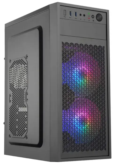 EUROCASE MidT ML N6-530B ARGB / bez Power Supplye / 2x USB 3.0  / black
