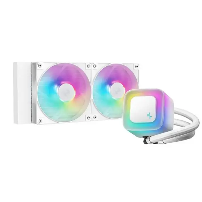 DeepCool LE240 WH V2 procesoriaus „viskas viename“ skystas aušintuvas 12 cm baltas 1 vnt.