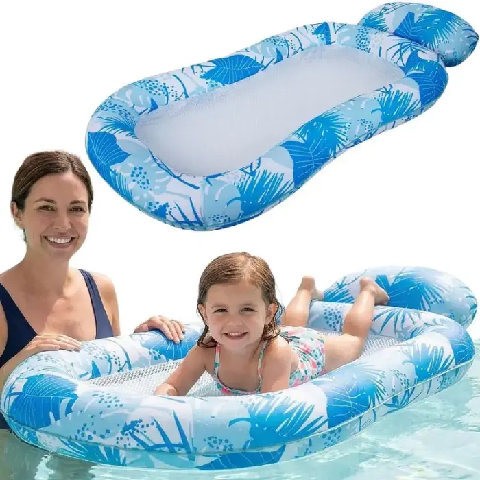 INFLATABLE MATTRESS 84x95x28CM FLOATING DESK WITH NET 33365