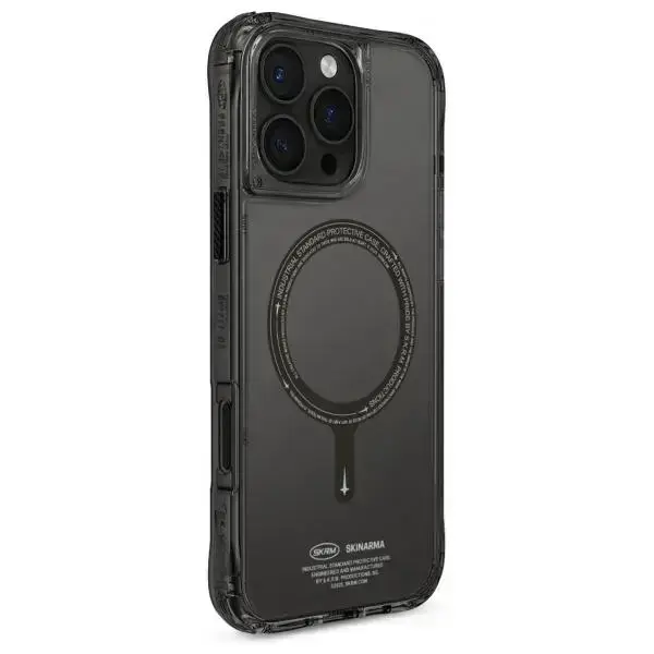Skinarma Saido vāks iPhone 16 Pro 6.3" ar magnētisko lādēšanu - Melns