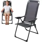 Folding Graphite Camping Chair with Armrests REDCLIFFS — Foto 2