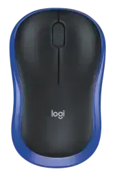 Logitech M185 Wireless Mouse – Black/Blue