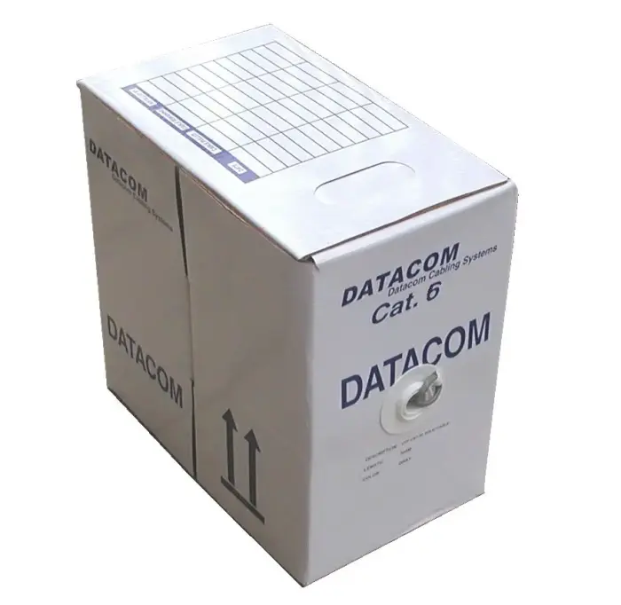 DATACOM cable stranded C6 UTP PVC 305m box gray