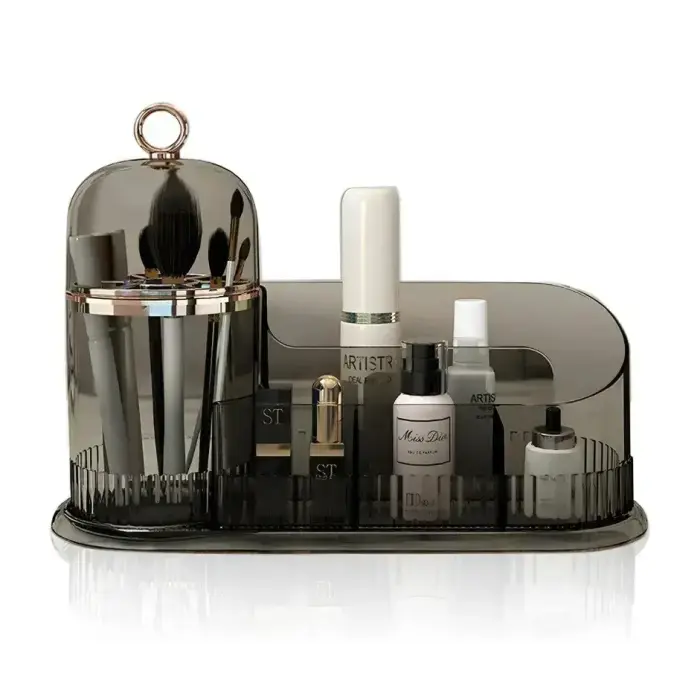Goodbuy Large Smoky Black Makeup Brush Box