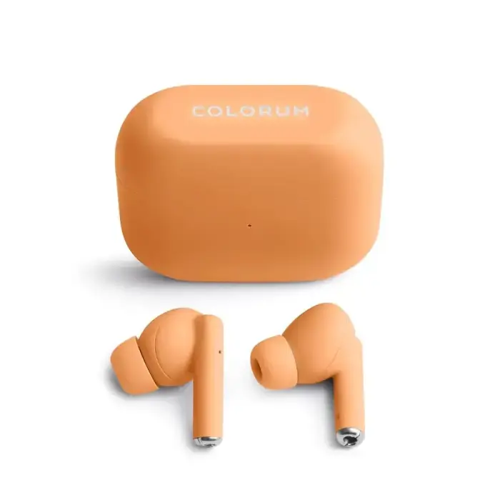 COLORUM TWS Bluetooth ausinės CTWS-14 – Peach Fuzz