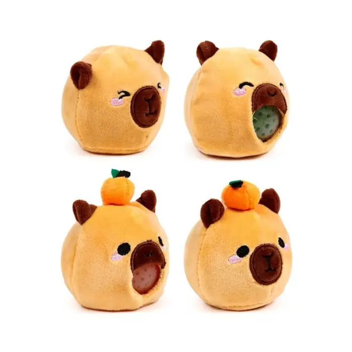 Queasy Squeezies Capybara asorti plīša rotaļlieta