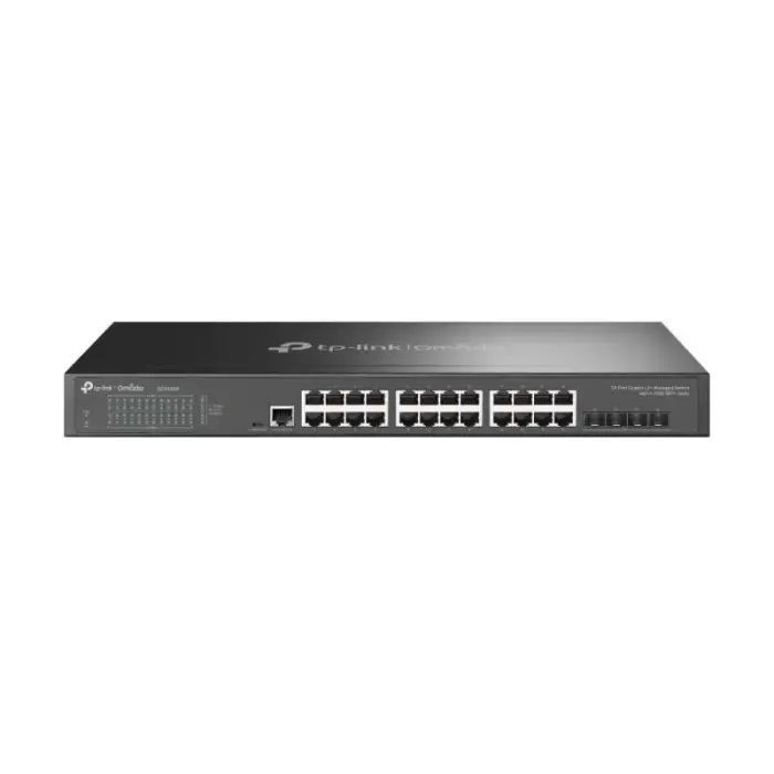 TP-Link Omada SG3428X Managed Network Switch L2+/L3 Gigabit Ethernet (10/100/1000) 1U Black