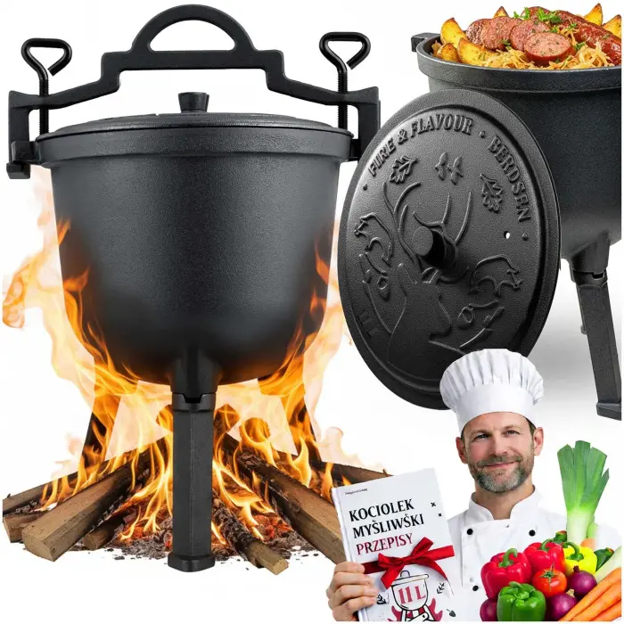 Malmist pada 11L jahimehe pott lõkkele ja grillile BD-482