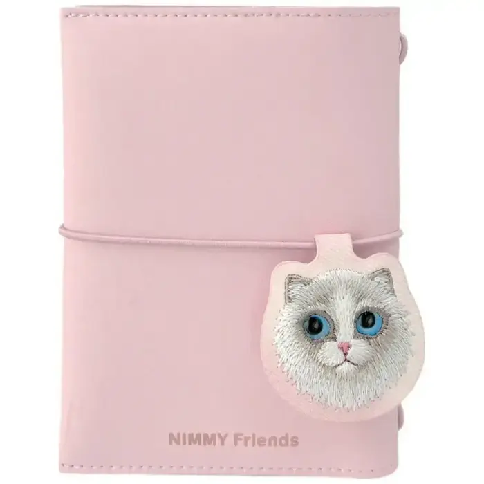 Notebook + Pen Set 2-in-1 Nimmy New Big-Eye Cute Pets 2.0 Cat Pink