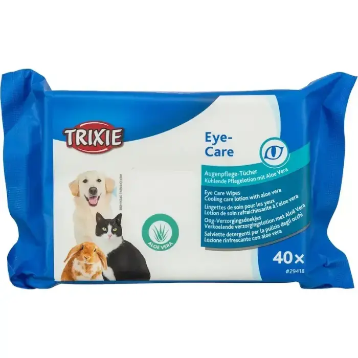 Trixie akių priežiūros servetėlės, 40 vnt.