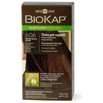 Biokap NUTRICOLOR DELICATO – краска для волос – 6.06 темный блонд Гавана 140 мл