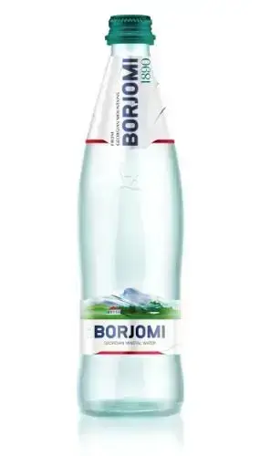 Minerālūdens BORJOMI, stikla pudelē, 0.5 l
