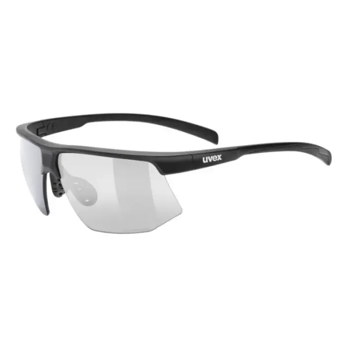 Uvex aerios V Multisport Glasses For Boys and Girls Semi-Rimless Black