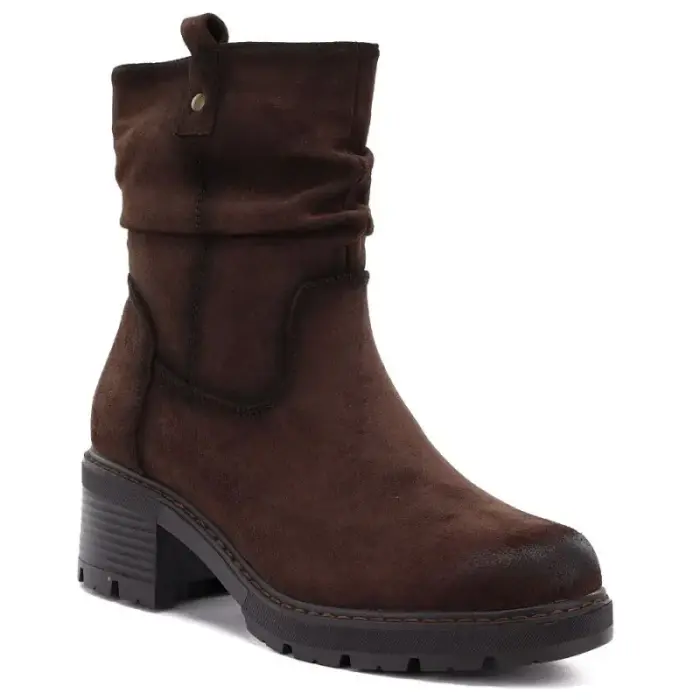 Женские insulated ankle ботинки, brown, S.Barski HY62-8100 - Buty: 40