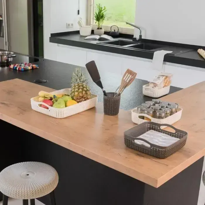 Krepšelis Knit A5 26x20x7cm baltas Photo