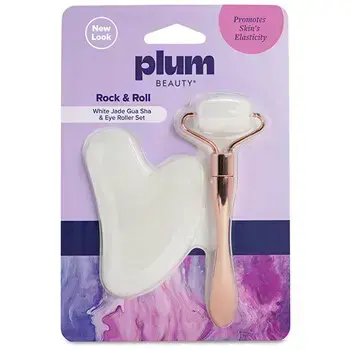 PlumBeauty Rock & Roll komplekts - masāžas rullītis un Gua sha